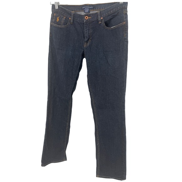 Ralph Lauren Sport Jeans Womens Size 30 Dark Wash Denim Pony Logo - Picture 1 of 13